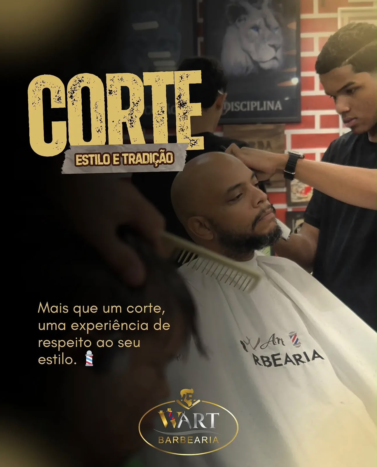 Conteúdo digital produzido para a VART Barbearia